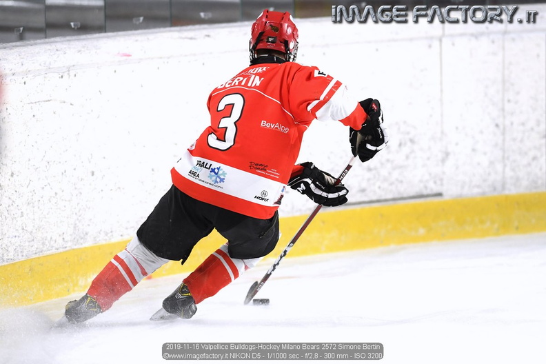 2019-11-16 Valpellice Bulldogs-Hockey Milano Bears 2572 Simone Bertin